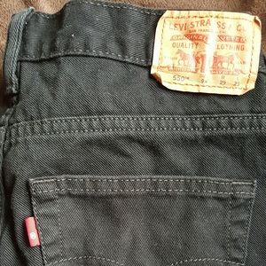 Black Levis 550 Relaxed fit boys jeans